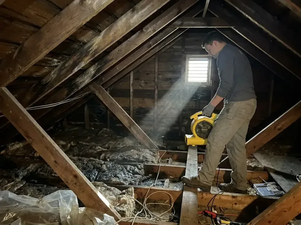 attic-water-damage-drying-proc-007 — frequently asked questions, Emergency Water Extraction & 24/7 Flood Response in Nedrow,…